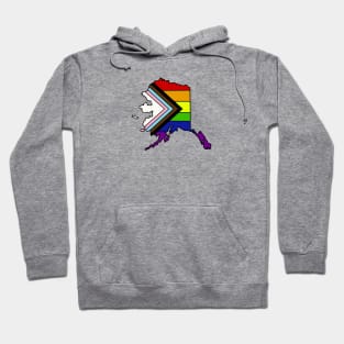 Progress pride flag - Alaska Hoodie